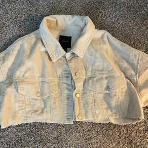 Forever 21 cropped jean jacket